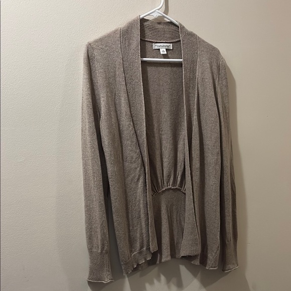 Banana Republic Tan Cardigan Sweater Lightweight Knit - medium - wool blend - Picture 1 of 5